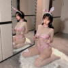 Wholesale Bunny Costume - Pink Leopard Lingerie Set - Thumbnail Image 5