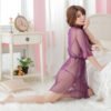 Wholesale Mesh Robe - Sheer Lace Kimono with Thong - Thumbnail Image 7