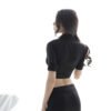 Wholesale Secretary Costume - Sheer Shirt and Bodycon Skirt - Thumbnail Image 2
