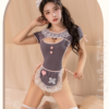 Wholesale Gray Maid Costume - Sweet Open Crotch Lingerie Set - Thumbnail Image 5