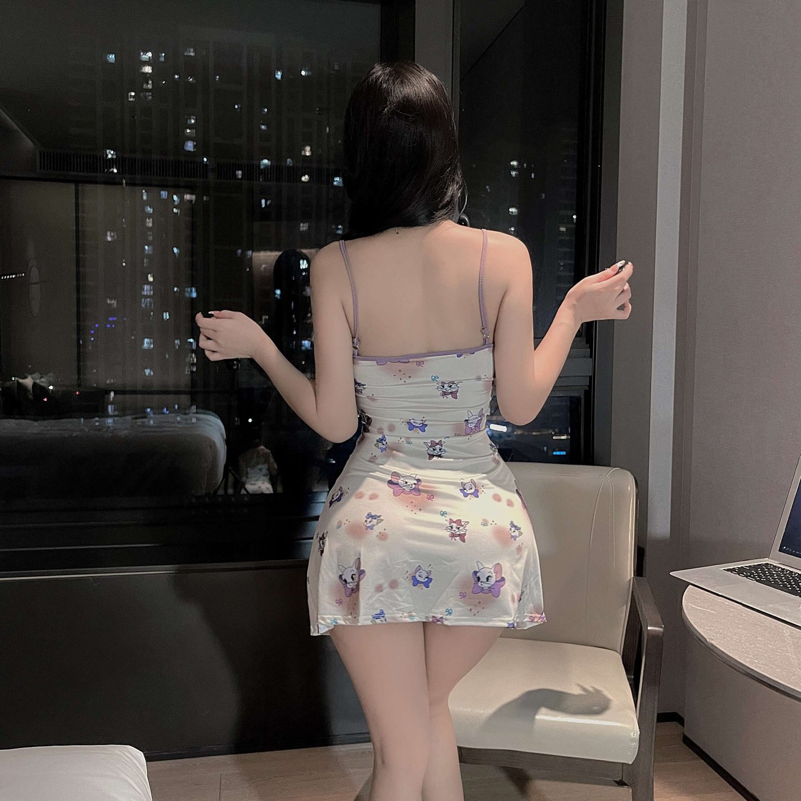 Wholesale Print Nightdress - Cartoon Slip Dress - Image 5